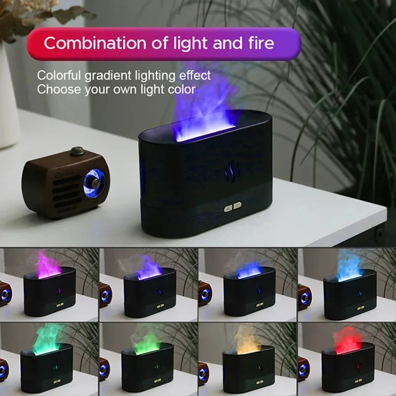 LED Flame Lamp Essential Oil